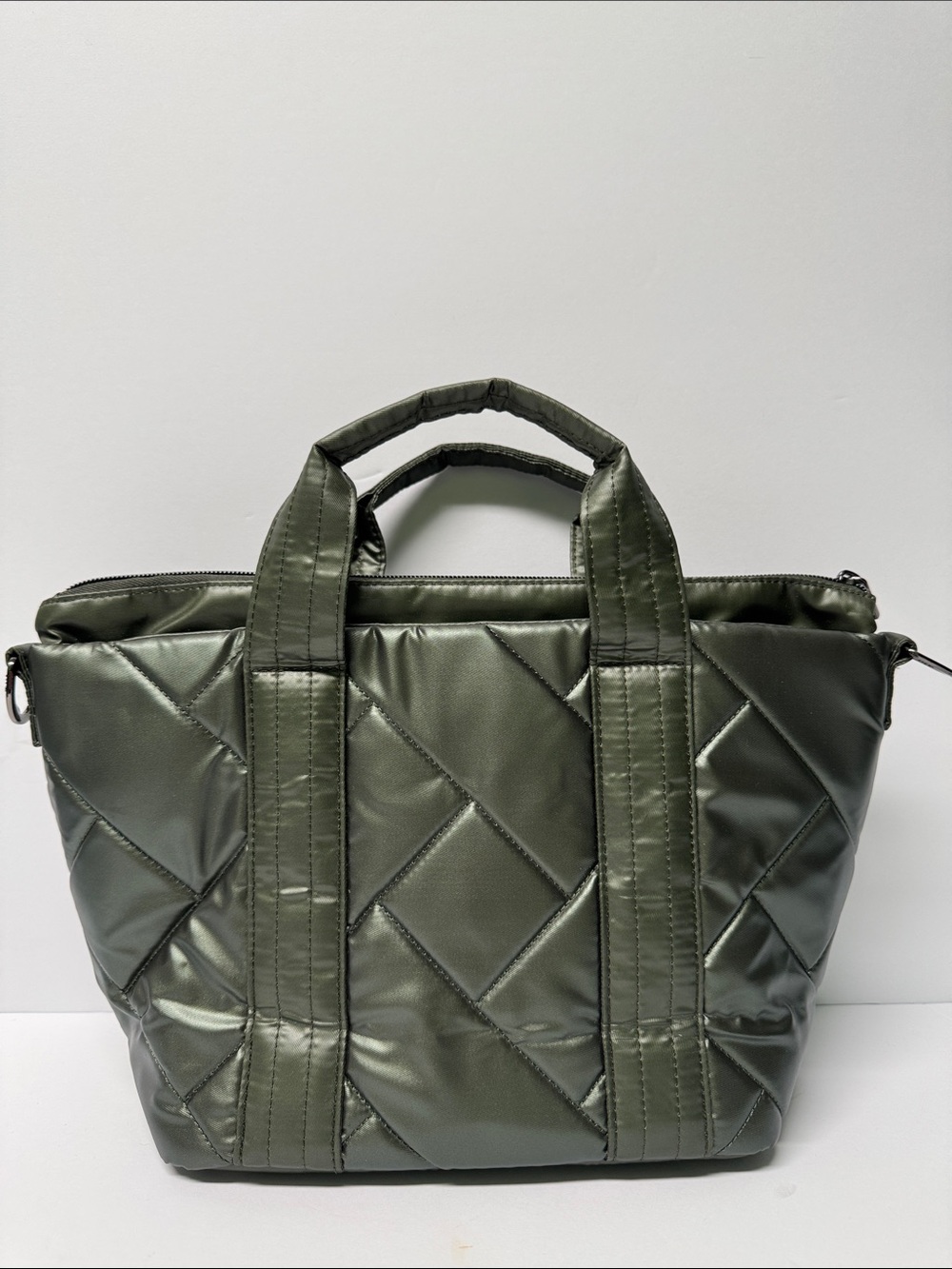 Lug Dory Mini Metallic Olive Crossbody Bag - Picture 2 of 13